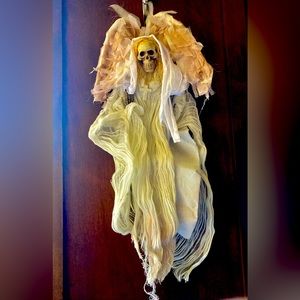 Skeleton Angel Door / Wall Hanging (24” Long)